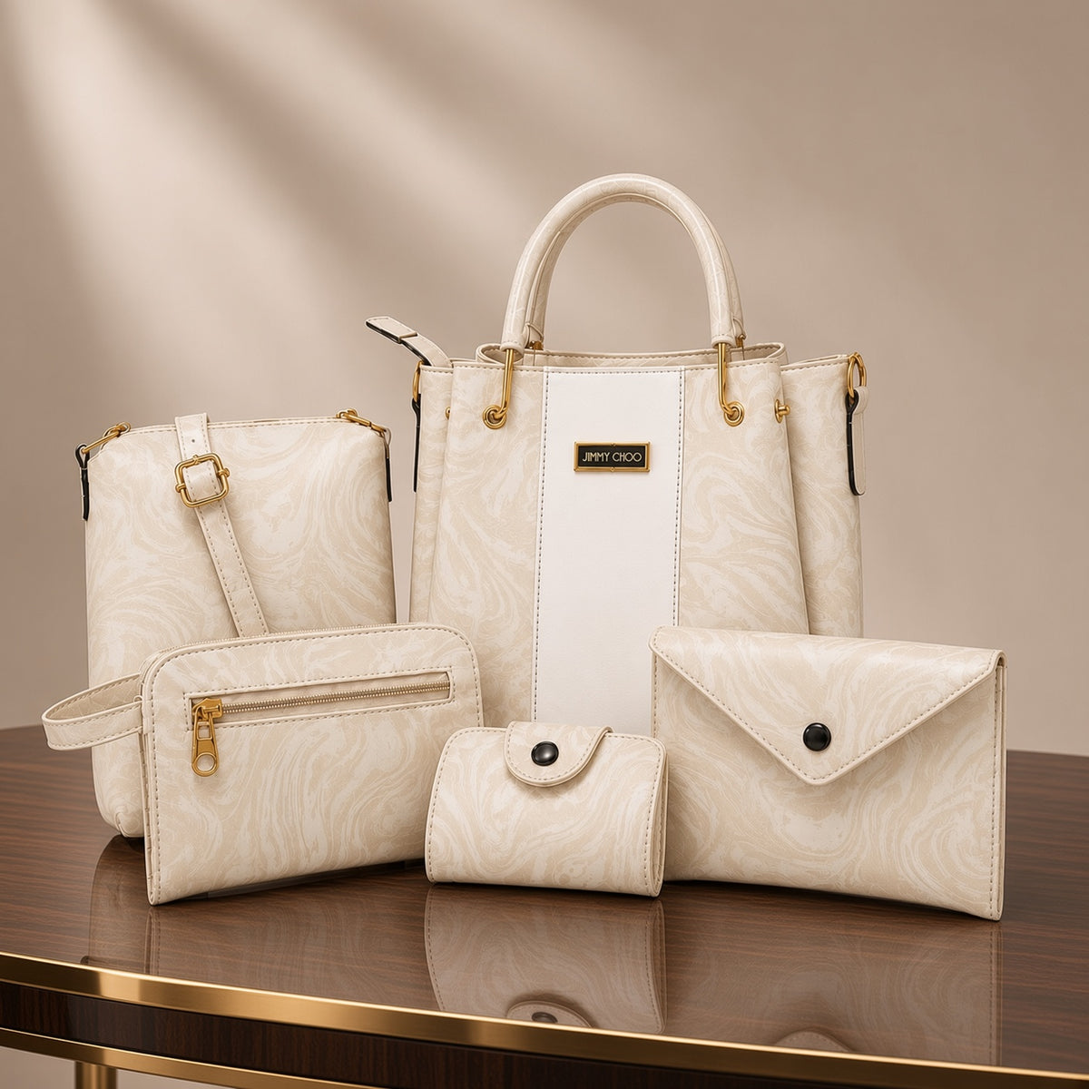 Jimmy choo High Quality 5Pcs Shoulder Bag