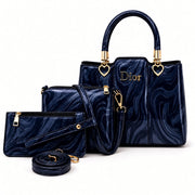 Dior Marbal Texture High Quality 3Pcs Shoulder Bag