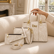 Dior Marbal Texture High Quality 3Pcs Shoulder Bag