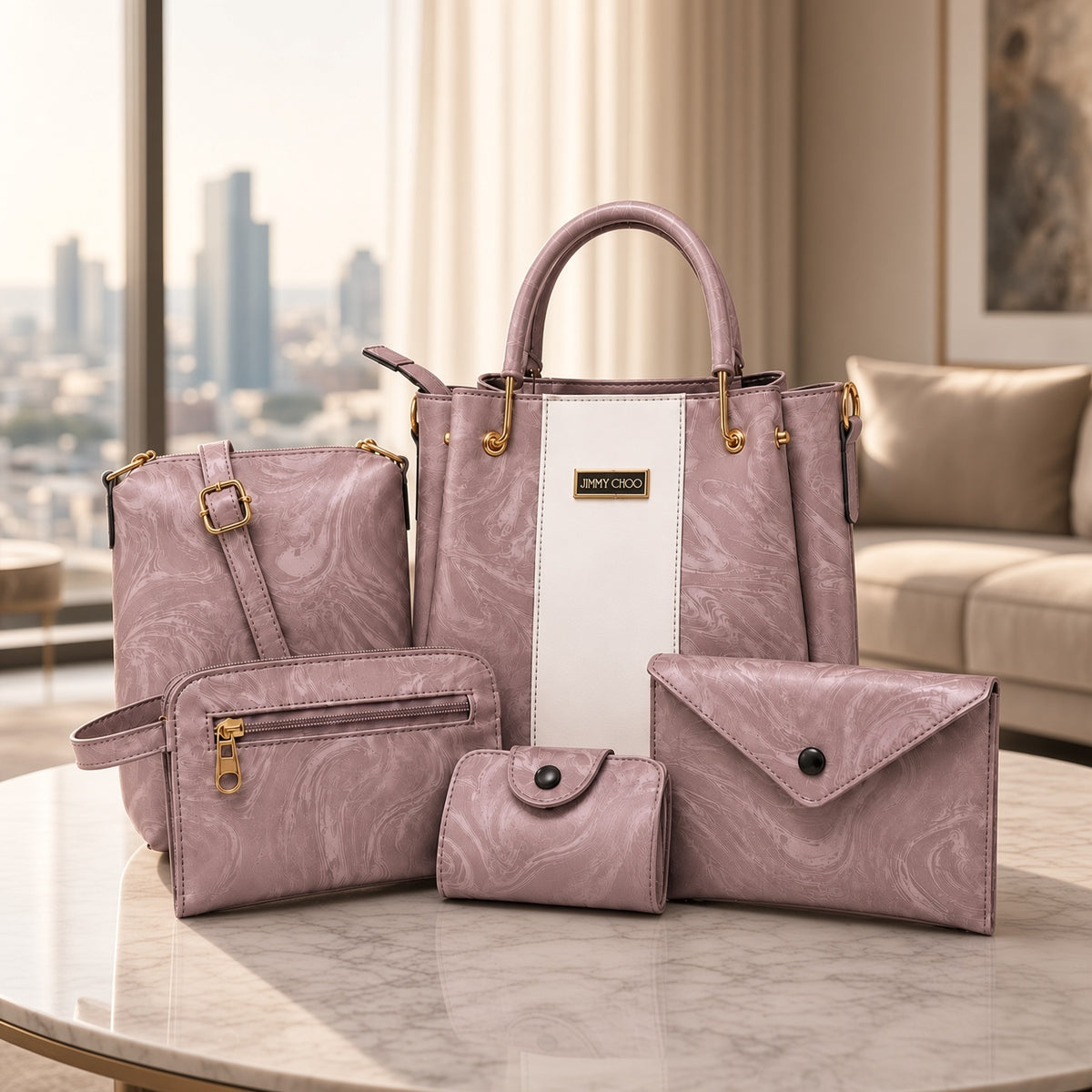 Jimmy choo High Quality 5Pcs Shoulder Bag