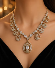 ✨ Emerald Peacock Jewelry Set
