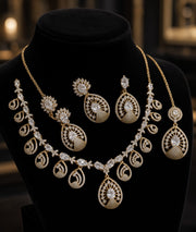 ✨ Emerald Peacock Jewelry Set