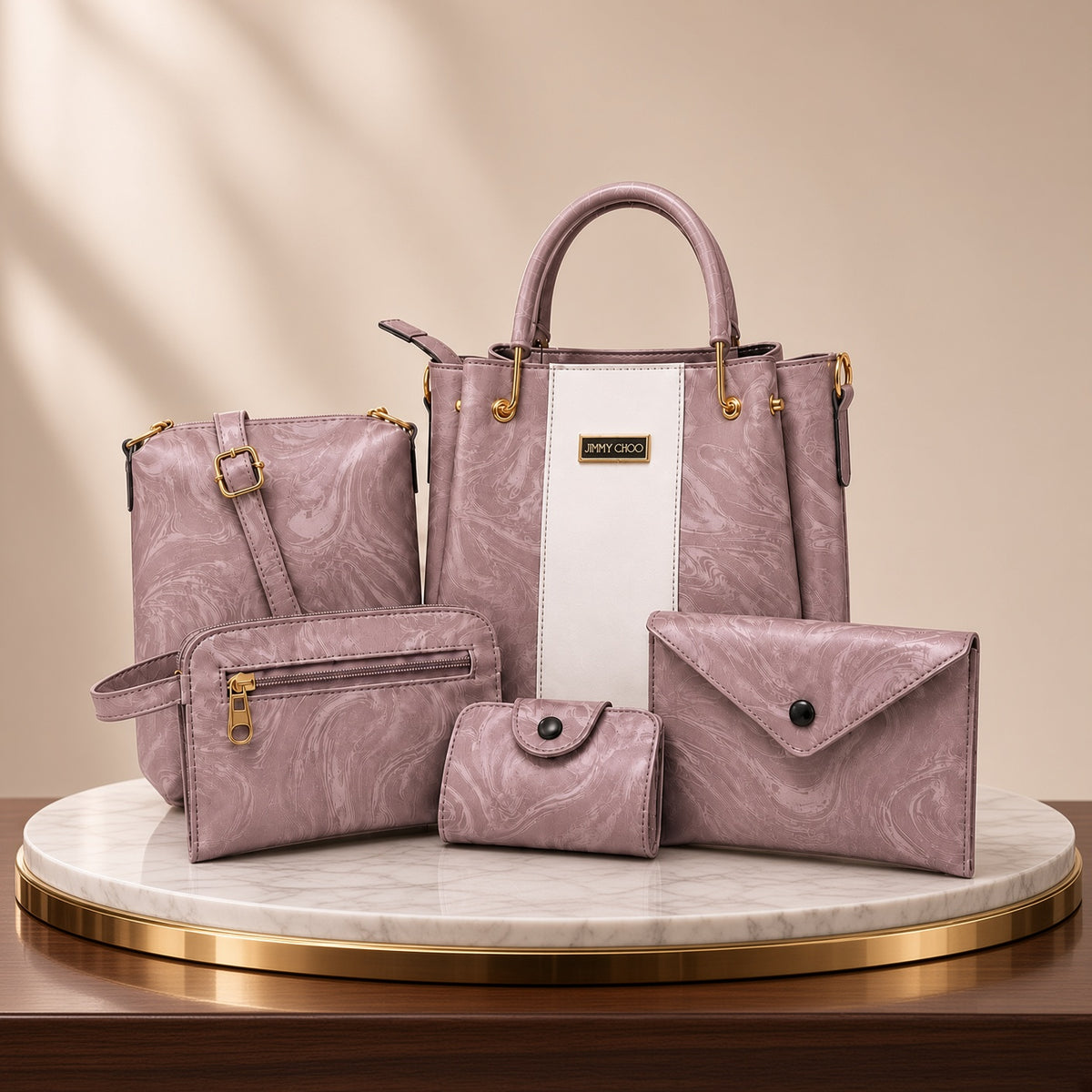 Jimmy choo High Quality 5Pcs Shoulder Bag