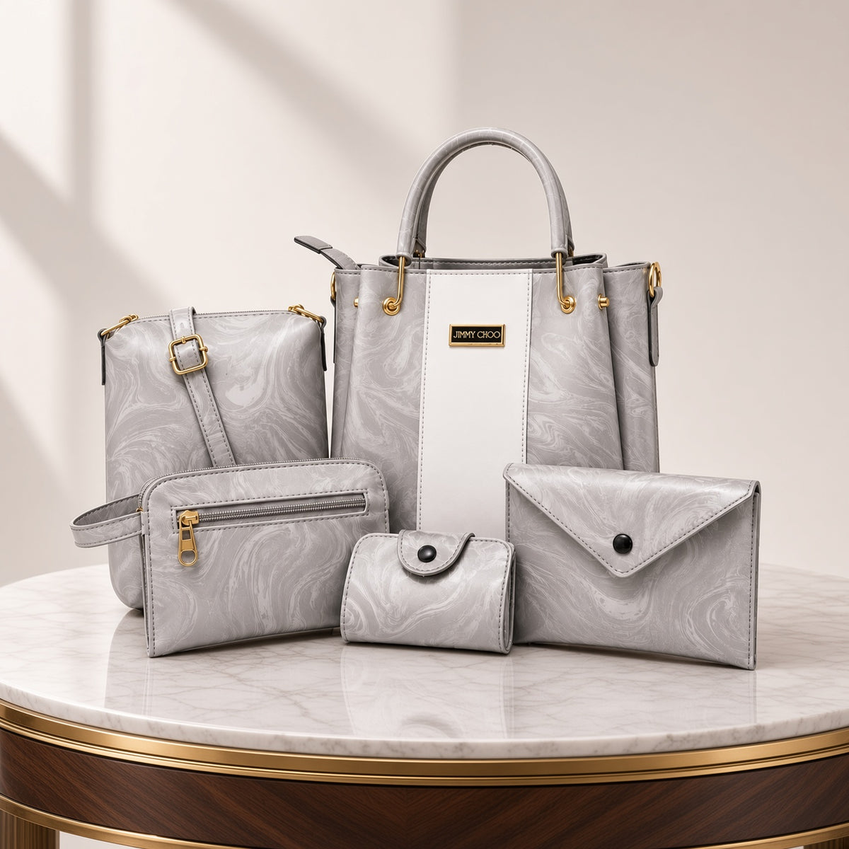 Jimmy choo High Quality 5Pcs Shoulder Bag